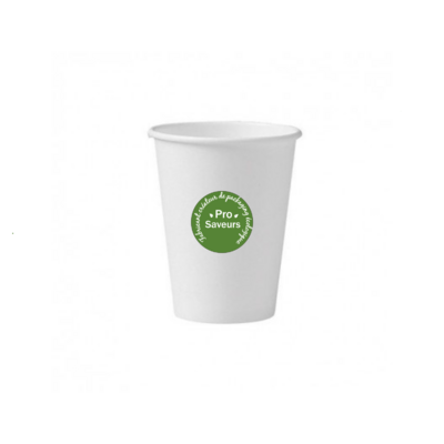 Pot à soupe en carton blanc - LeBonEmballage alimentaire jetable